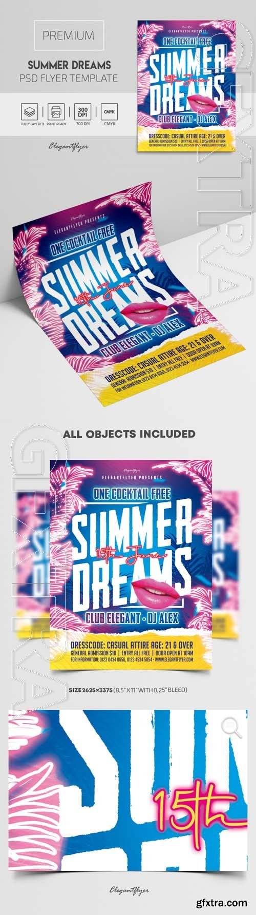 Summer Dreams Flyer PSD Template