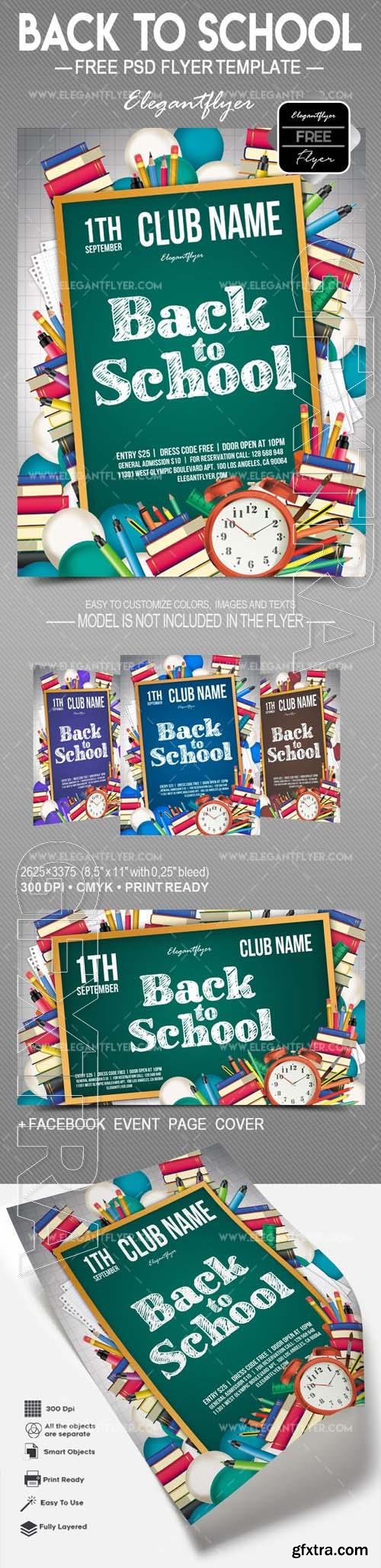 Back to School Flyer PSD Template vol 6