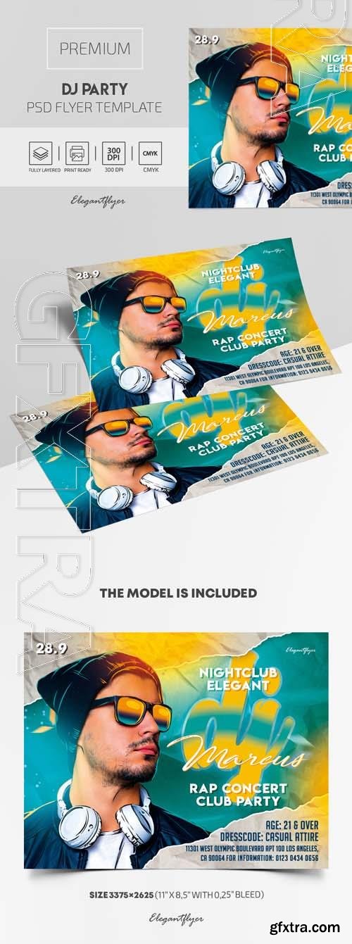 DJ Party Premium PSD Flyer Template