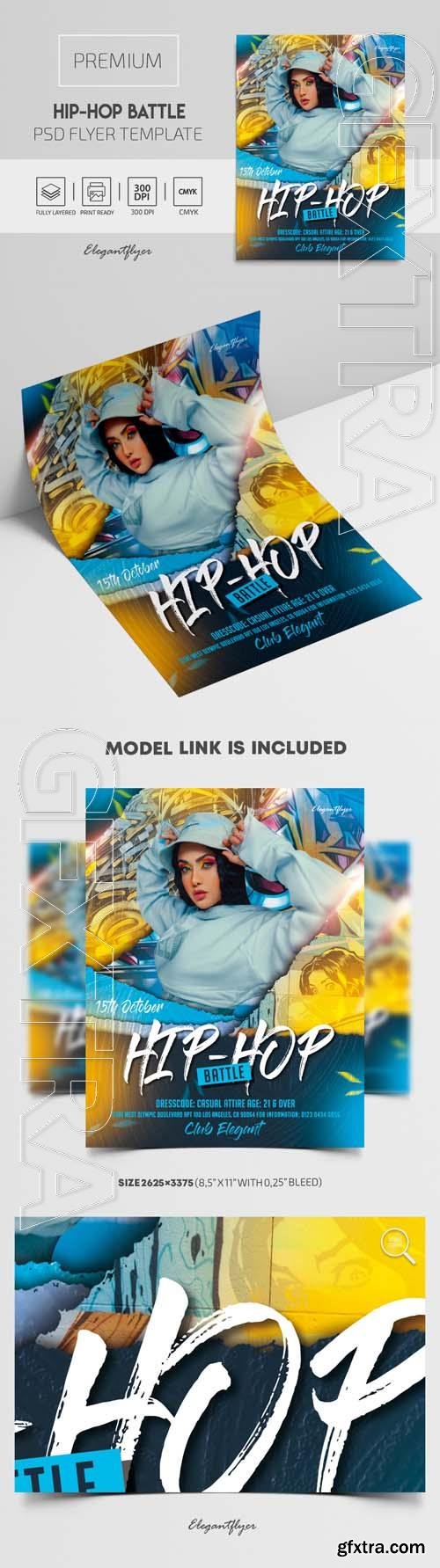 Hip-Hop Battle Premium PSD Flyer Template