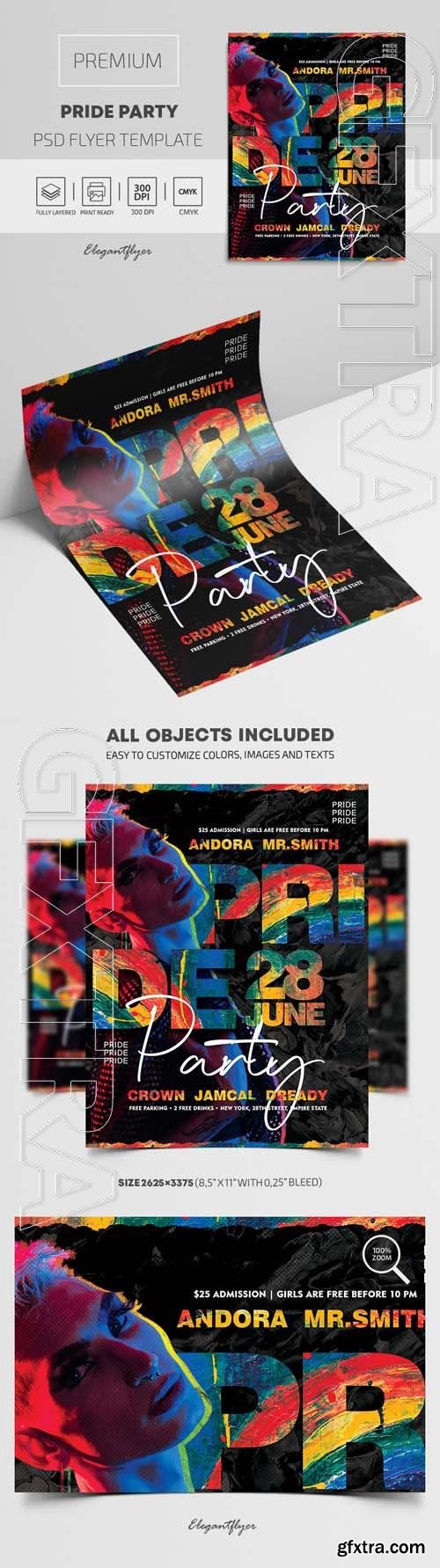 Pride Party Premium PSD Flyer Template