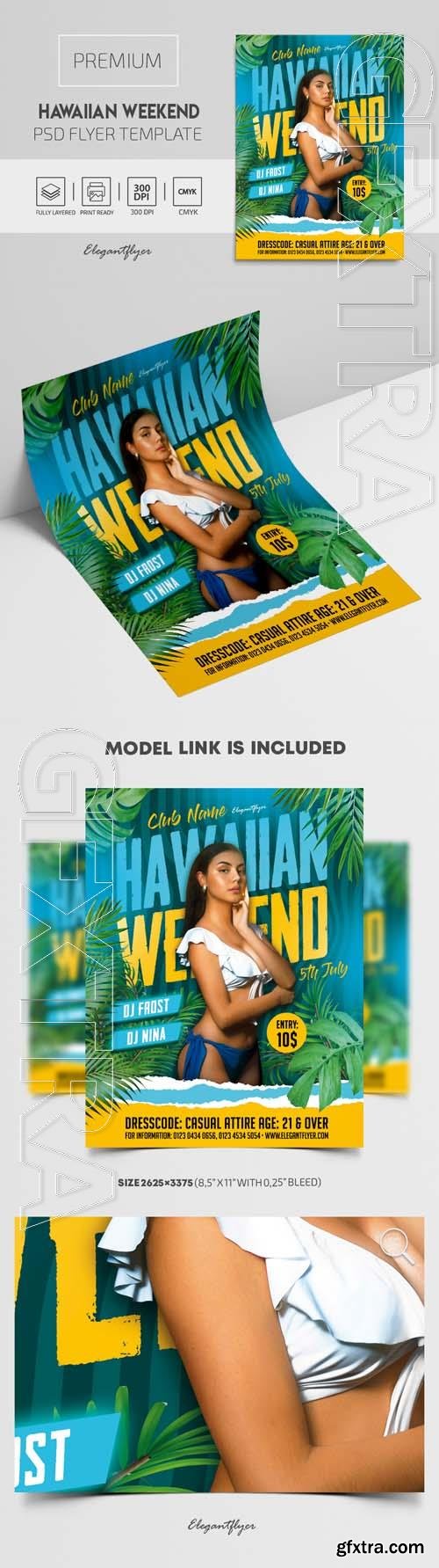 Hawaiian Weekend Premium PSD Flyer Template