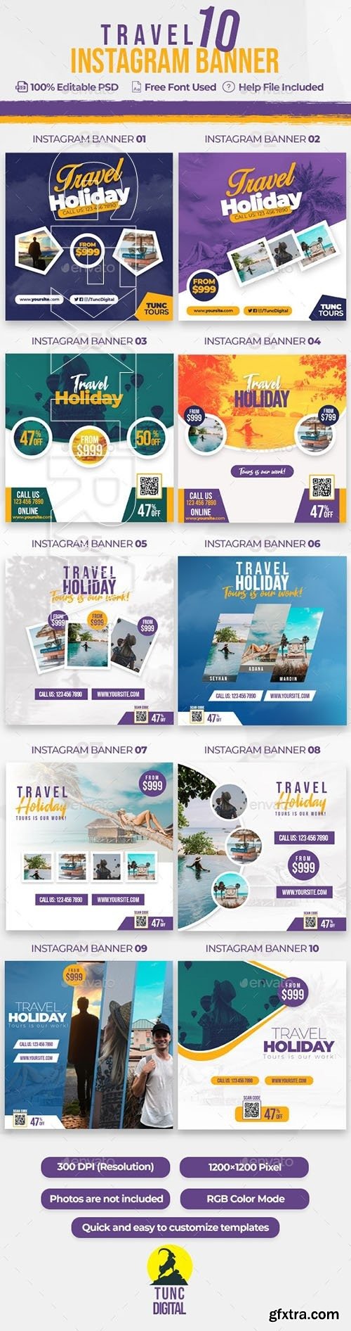 GraphicRiver - Travel 10 Instagram Banner 23903227