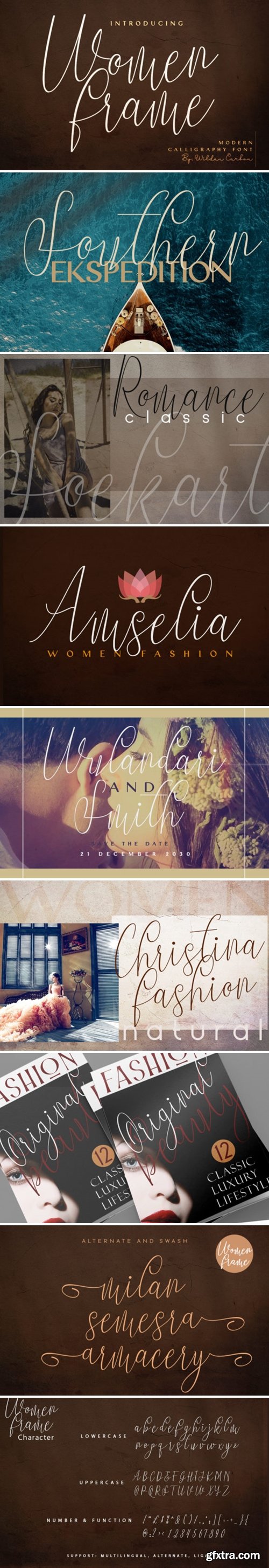 Women Frame Font