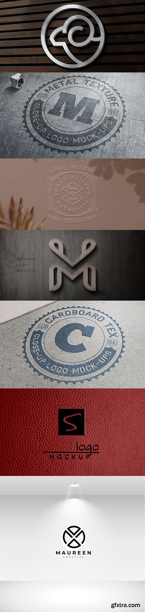Awesome 9 Branding Logo PSD Mockups Templates