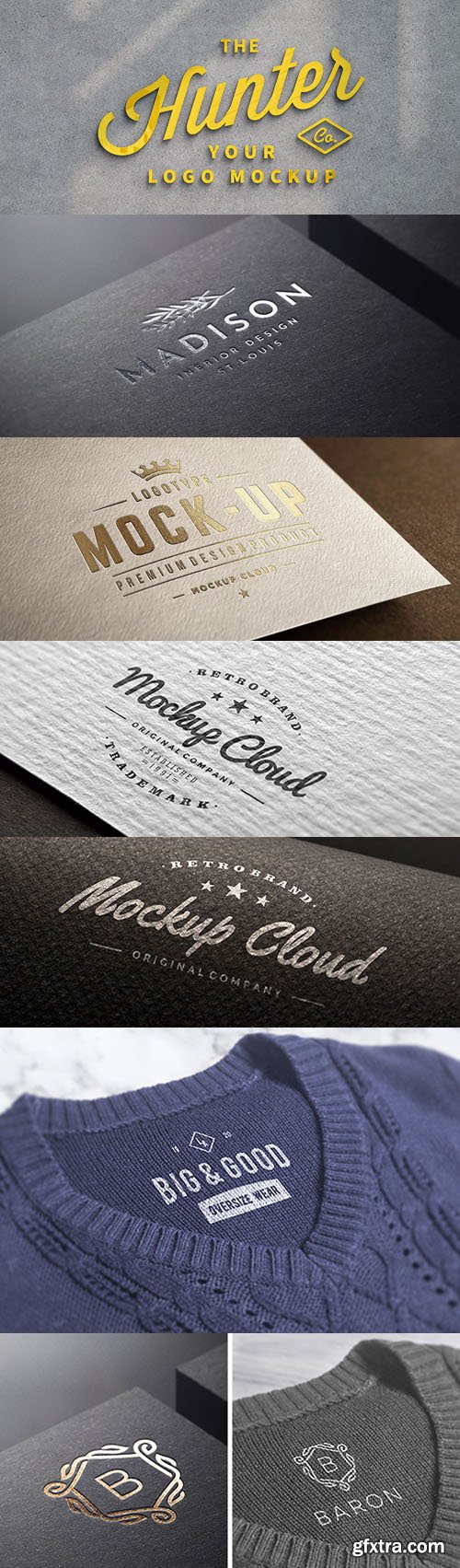 Awesome 9 Branding Logo PSD Mockups Templates