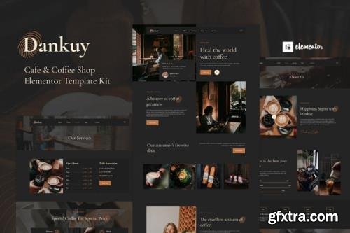 ThemeForest - Dankuy v1.0.0 - Cafe & Coffee Shop Elementor Template Kit - 33363374