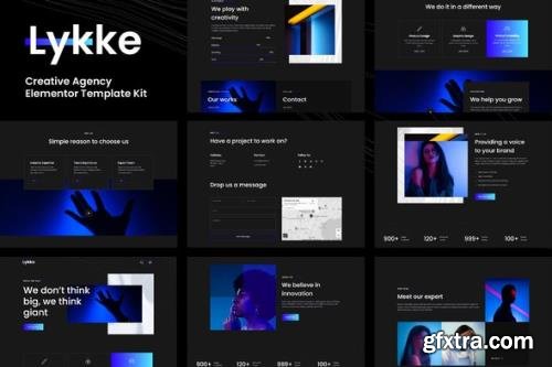 ThemeForest - Lykke v1.0.0 - Creative Agency Elementor Template Kit - 33315013