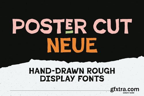 Poster Cut Neue Font Family