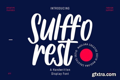 Sulfforest Handwritten Display Font