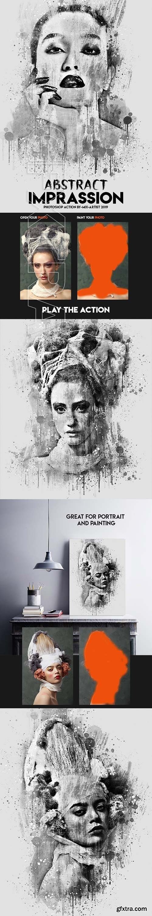 GraphicRiver - Abstract Imprassion Ink Photoshop Action 23752804