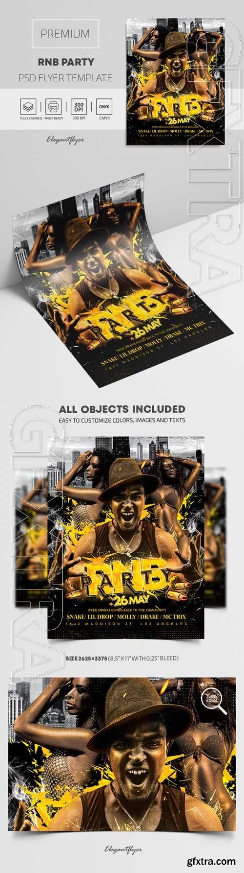 RnB Party Premium PSD Flyer Template