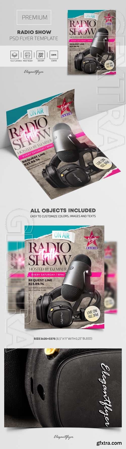 Radio Show Premium PSD Flyer Template