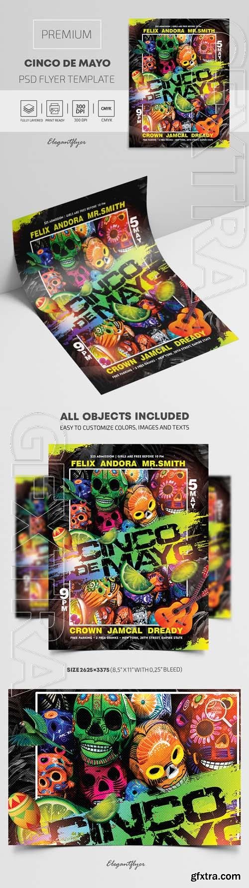 Cinco de Mayo Premium PSD Flyer Template