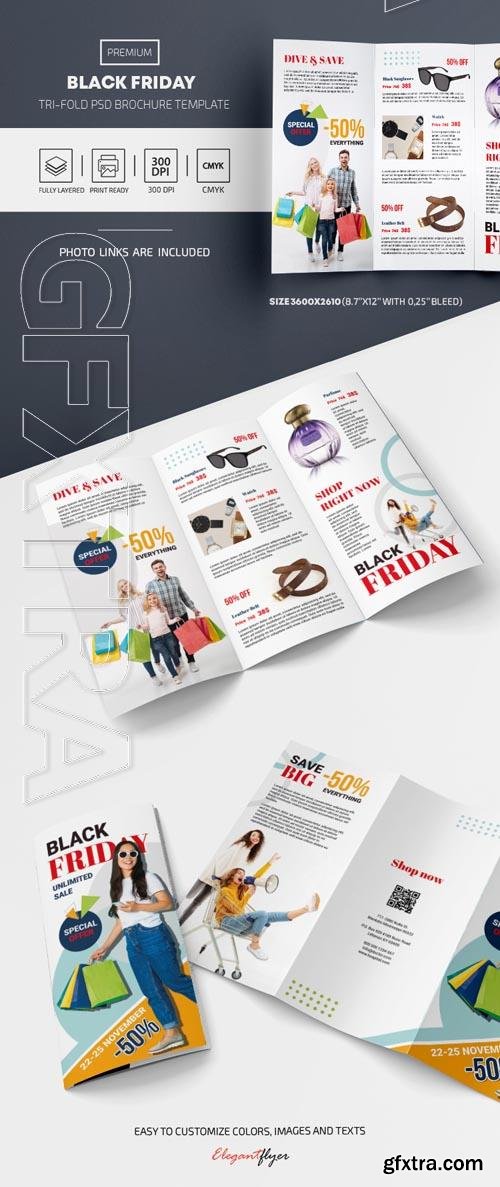 Black Friday Sale Tri fold Brochure