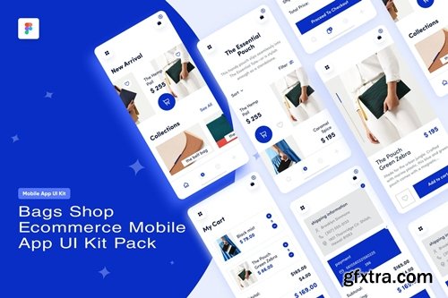 Bags Shop Ecommerce App Mobile App UI Kit Pack