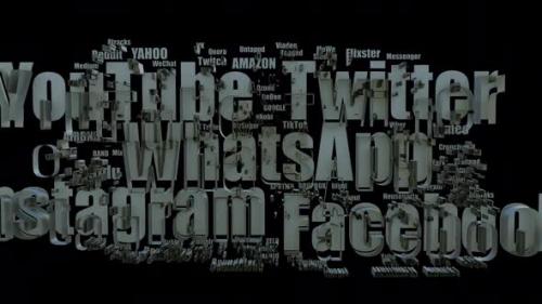 Videohive - Social Media Word Cloud Transition - 33411579 - 33411579