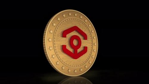 Videohive - Ankr DeFi cryptocurrency golden coin 3d - 33411826 - 33411826