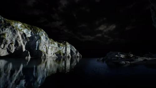 Videohive - Fjord with Dark Storm Clouds - 33415932 - 33415932