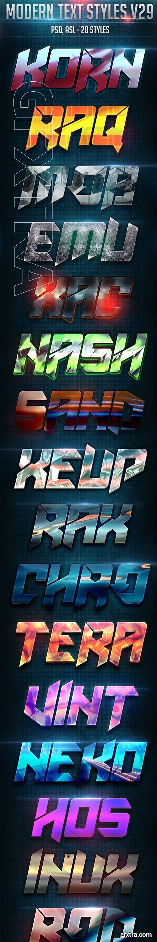 GraphicRiver - Modern Text Styles V29 23661935