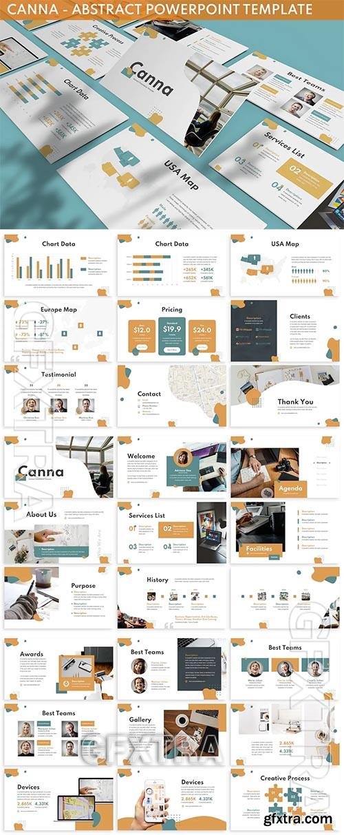 Canna - Abstract Powerpoint Template TU5GRPB