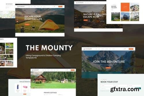 ThemeForest - Mounty v1.0.0 - Hiking Campground & Children Camping Template Kit - 33407593