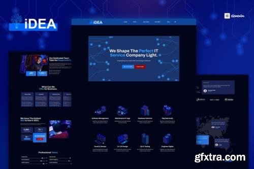 ThemeForest - iDea v1.0.0 - Technology & IT Network Service Elementor Template Kit - 33452078