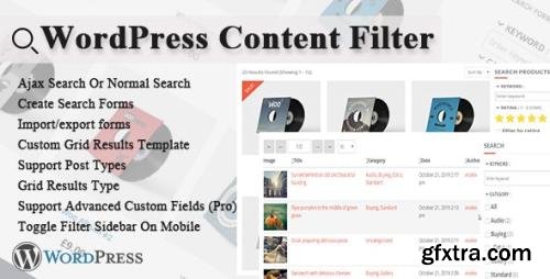 CodeCanyon - WordPress Content Filter v2.7.5 - 12098450