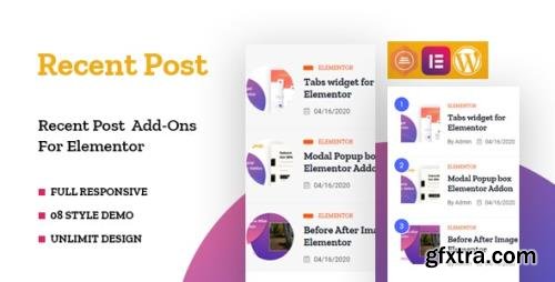 CodeCanyon - Recent Posts Widget for Elementor v1.0.0 - 33375296