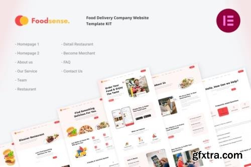 ThemeForest - FoodSense v1.0.1 - Food Delivery Elementor Template Kit - 33430428