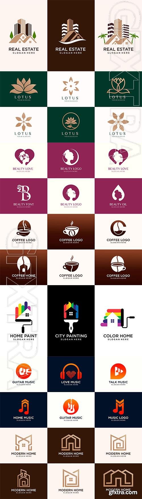 Logo and business card premium vector design