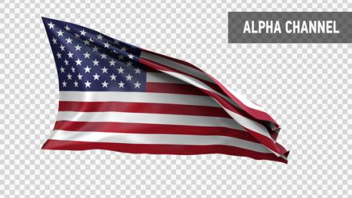 Videohive - Usa Flag Isolated Alpha Channel - 33414049 - 33414049