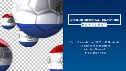 Videohive - Metallic Soccer Ball Transitions - Paraguay - 33428475 - 33428475