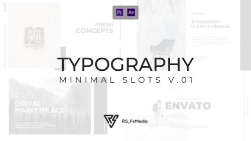 Videohive - Typography Slide - Minimal Slots V.03 | MOGRT - 33415717 - 33415717