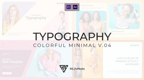 Videohive - Typography Slide - Colorful Minimal V.04 | MOGRT - 33415767 - 33415767