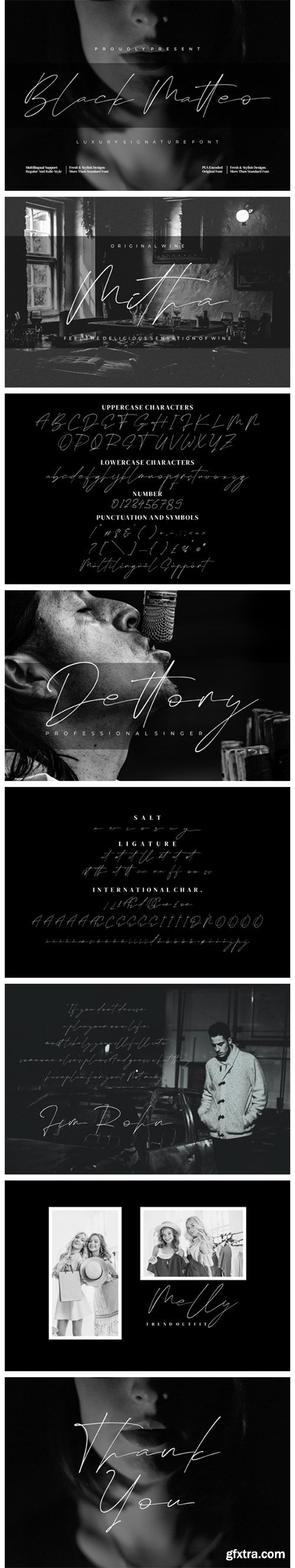 Black Matteo Font