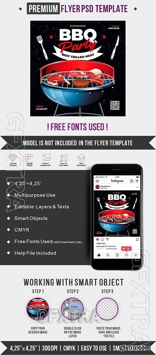 BBQ party PSD Template
