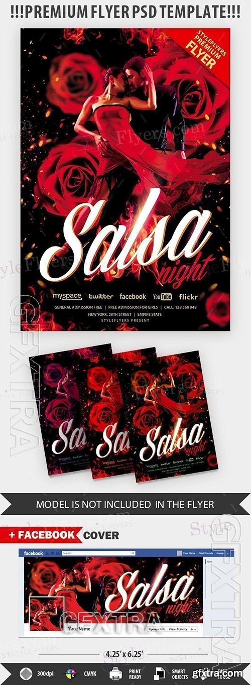 Salsa Night PSD Flyer Template