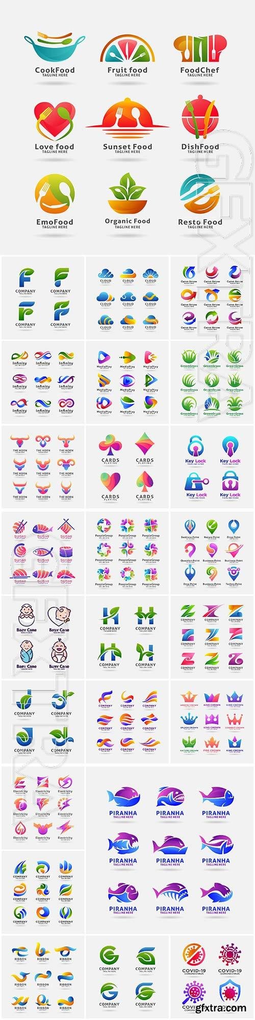 Big set Logo collection vector design vol 7