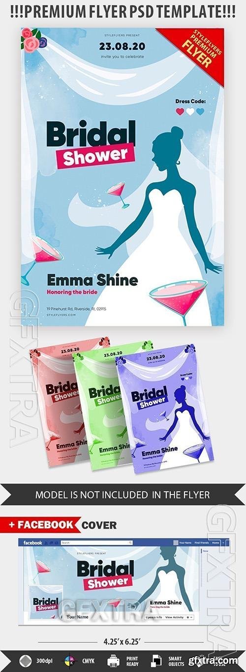 Bridal Shower PSD Flyer