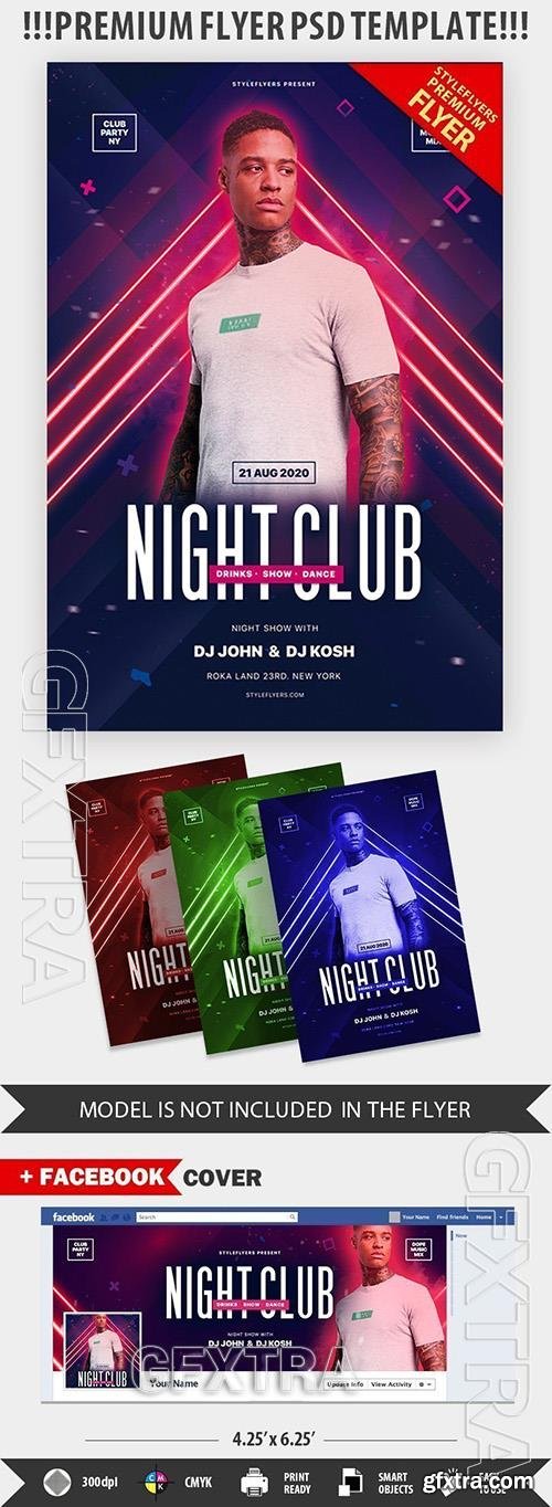 Night Club PSD Flyer Template 