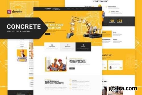 ThemeForest - Concrete v1.0.1 - Construction Elementor Template Kit - 33421294