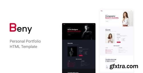 ThemeForest - Beny v1.0 - Personal Portfolio Template (Update: 13 August 21) - 23738361