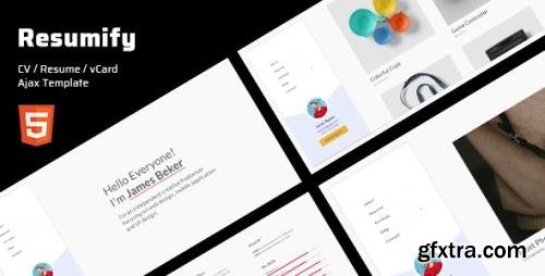 ThemeForest - Resumify v1.0 - Personal Portfolio Template - 24101443