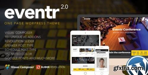 ThemeForest - Eventr v2.4 - One Page Event WordPress Theme - 12212783