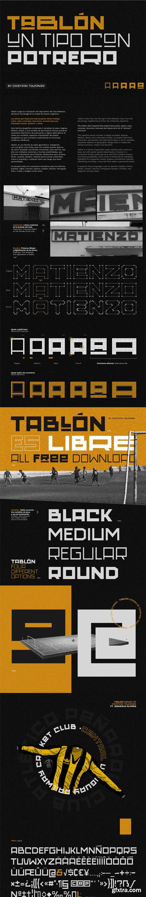 Tablon - Geometric Typeface 