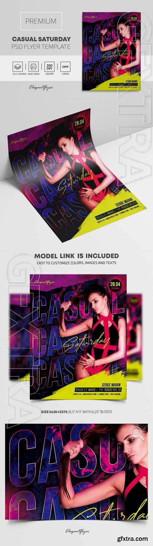 Casual Saturday Premium PSD Flyer Template