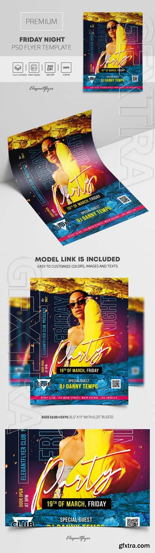 Friday Night Premium PSD Flyer Template