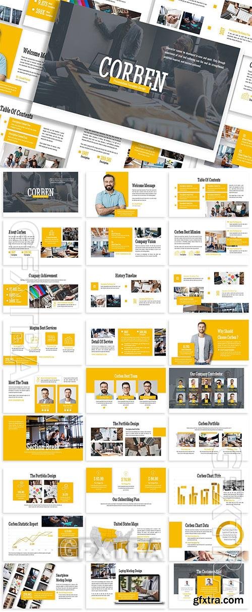 Corben - Business Template Prensentation 252JBGG