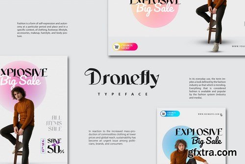 Dronefly Typeface